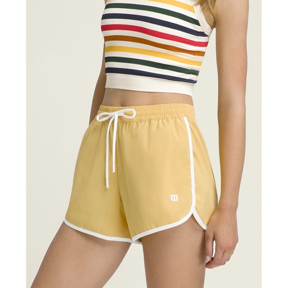 Wilson Pants - Wilson Ellyn Athletic Shorts Womens Size S Yellow Dolphin Style Drawstring